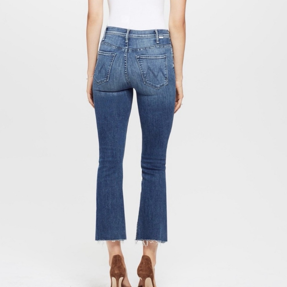 MOTHER NWT The Hustler Ankle Fray Groovin’ Flare Jeans Size 26